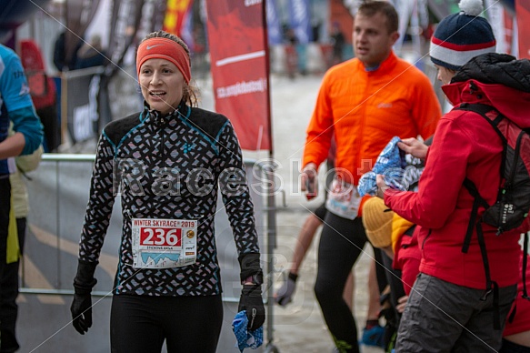 Starty a cílová fota Winter Skyrace 2019
