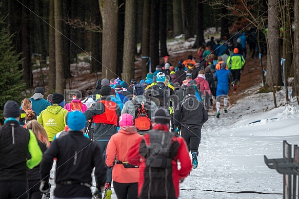 Starty a cílová fota Winter Skyrace 2019