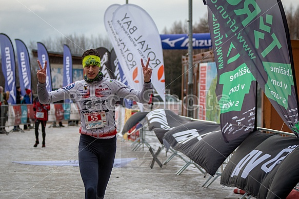 Starty a cílová fota Winter Skyrace 2019