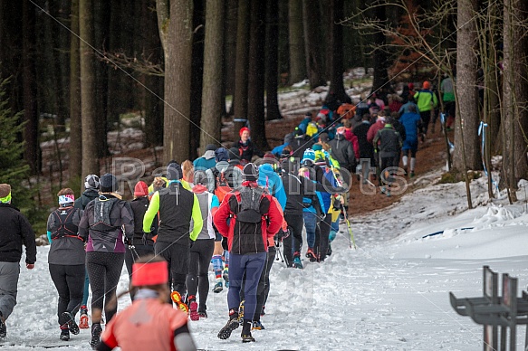 Starty a cílová fota Winter Skyrace 2019