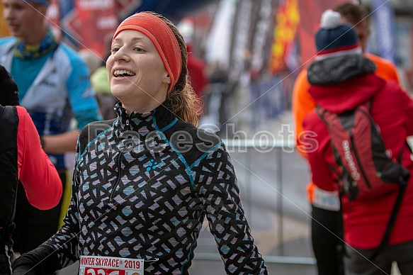Starty a cílová fota Winter Skyrace 2019