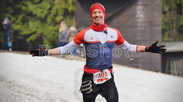 První seběh Ještěd Skyrace