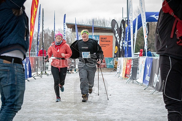 Starty a cílová fota Winter Skyrace 2019