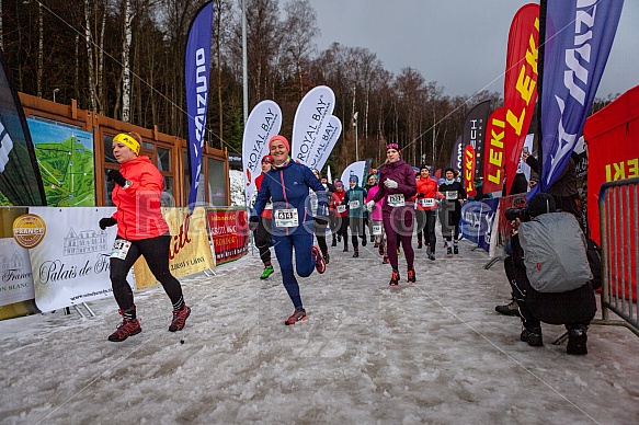 Starty a cílová fota Winter Skyrace 2019