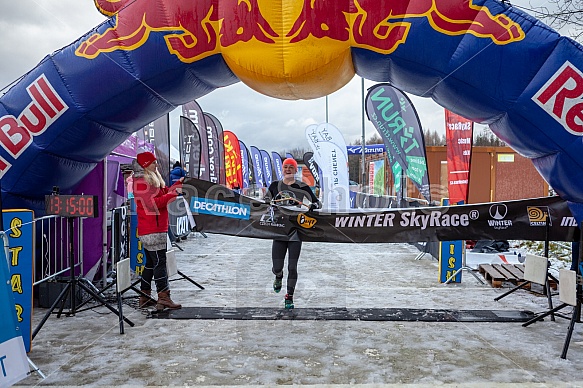 Starty a cílová fota Winter Skyrace 2019