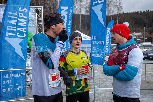 Starty a cílová fota Winter Skyrace 2019