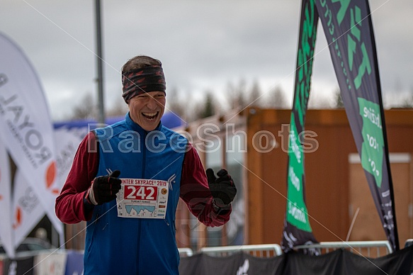 Starty a cílová fota Winter Skyrace 2019