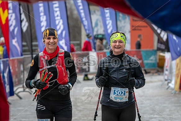 Starty a cílová fota Winter Skyrace 2019