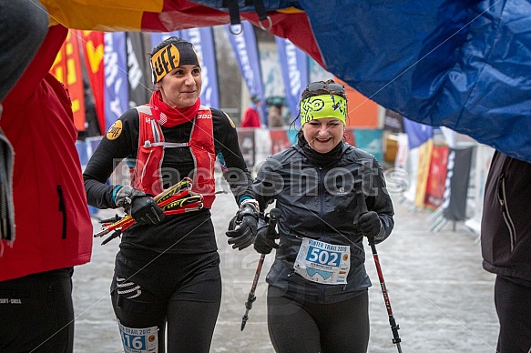 Starty a cílová fota Winter Skyrace 2019