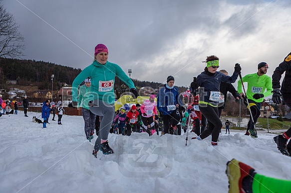 Starty a cílová fota Winter Skyrace 2019