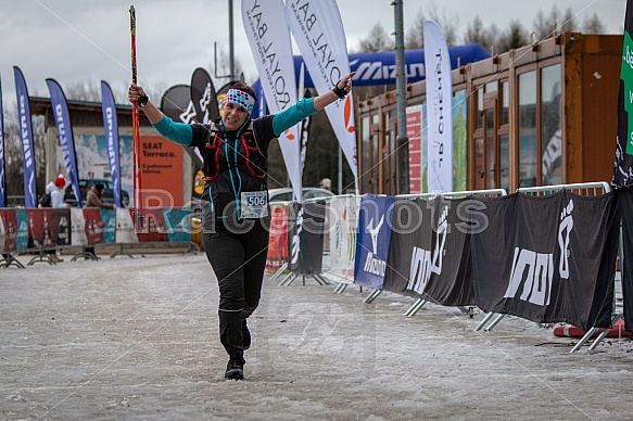 Starty a cílová fota Winter Skyrace 2019