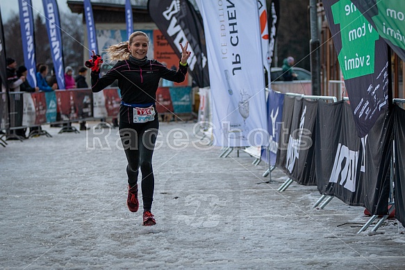Starty a cílová fota Winter Skyrace 2019