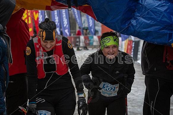 Starty a cílová fota Winter Skyrace 2019