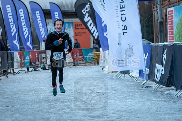 Starty a cílová fota Winter Skyrace 2019