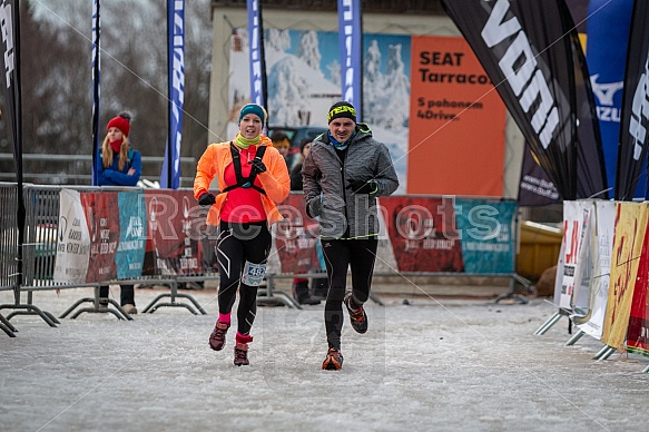 Starty a cílová fota Winter Skyrace 2019