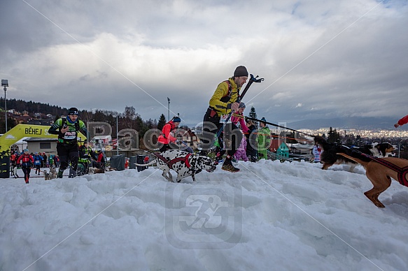 Starty a cílová fota Winter Skyrace 2019
