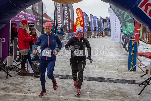 Starty a cílová fota Winter Skyrace 2019
